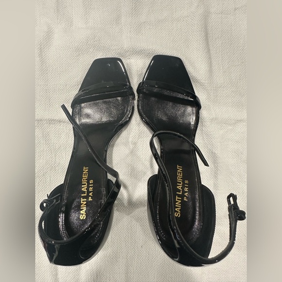 Black Saint Laurent heeled sandals for sale in very good condition!!! - Picture 3 of 7